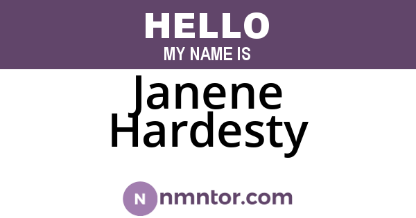 Janene Hardesty