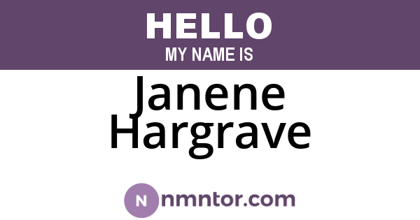 Janene Hargrave
