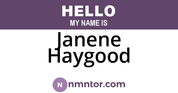 Janene Haygood