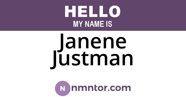 Janene Justman