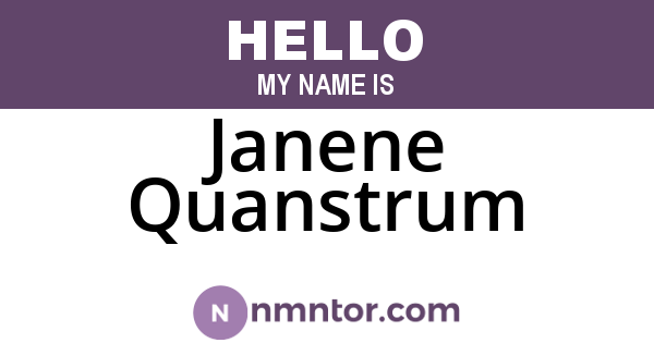 Janene Quanstrum