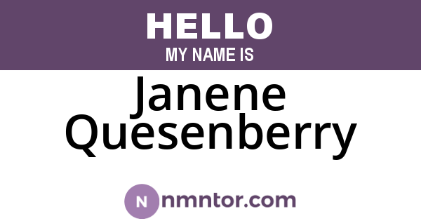 Janene Quesenberry