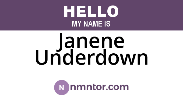 Janene Underdown