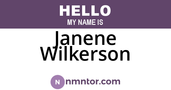 Janene Wilkerson