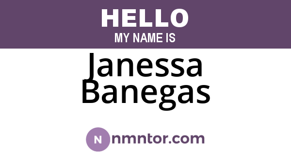 Janessa Banegas