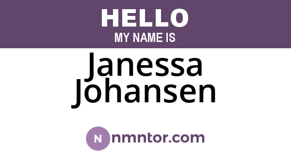 Janessa Johansen