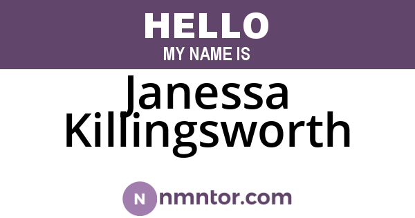 Janessa Killingsworth