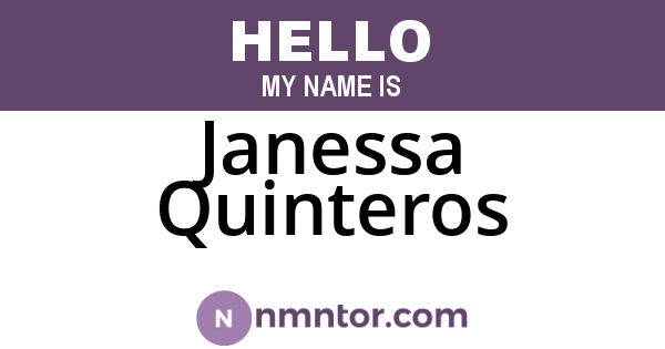 Janessa Quinteros