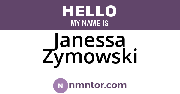 Janessa Zymowski