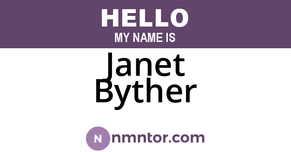 Janet Byther