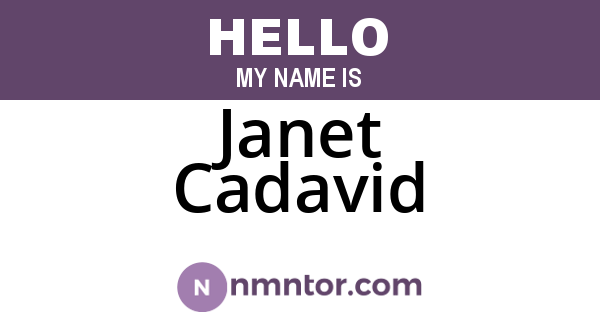 Janet Cadavid