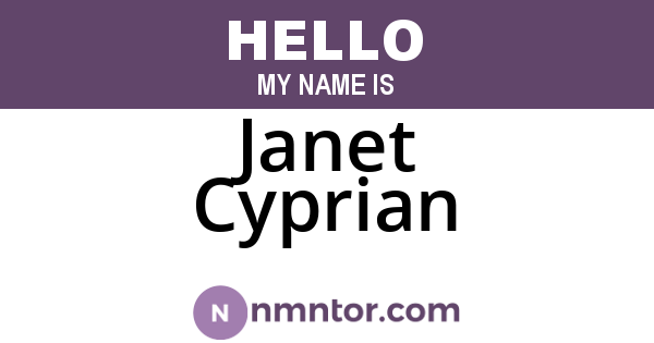 Janet Cyprian