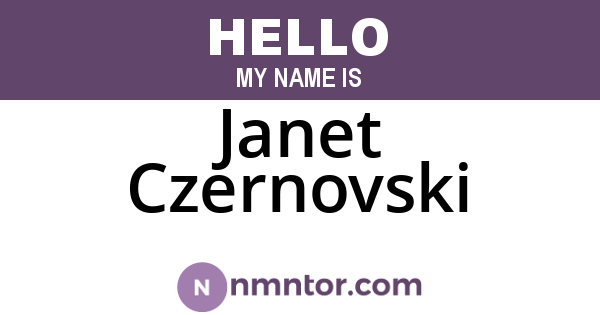 Janet Czernovski