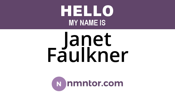 Janet Faulkner