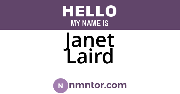 Janet Laird