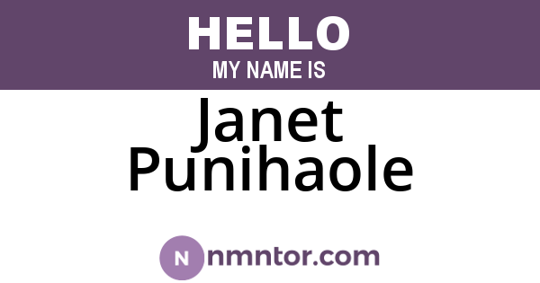Janet Punihaole
