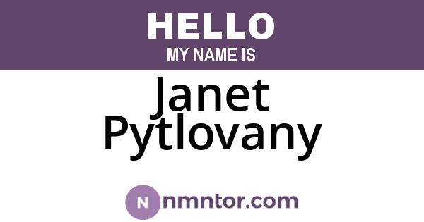 Janet Pytlovany