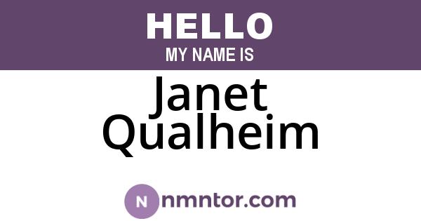 Janet Qualheim