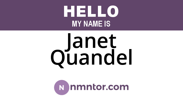 Janet Quandel