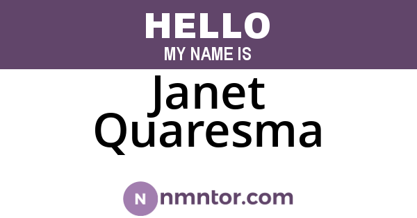 Janet Quaresma