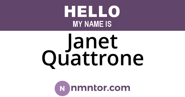 Janet Quattrone