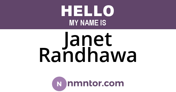 Janet Randhawa