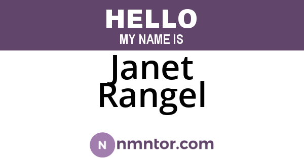 Janet Rangel
