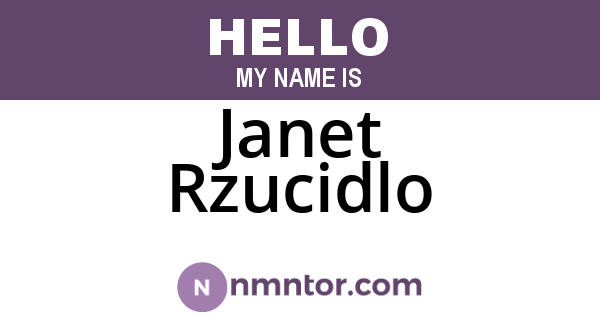 Janet Rzucidlo