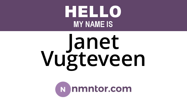 Janet Vugteveen