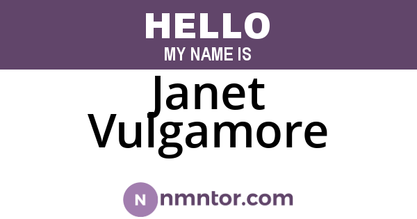 Janet Vulgamore