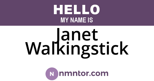 Janet Walkingstick