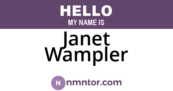 Janet Wampler