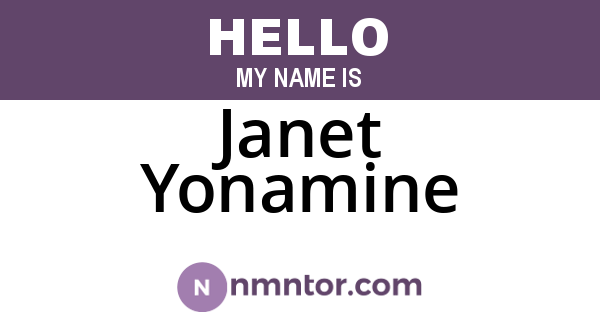 Janet Yonamine