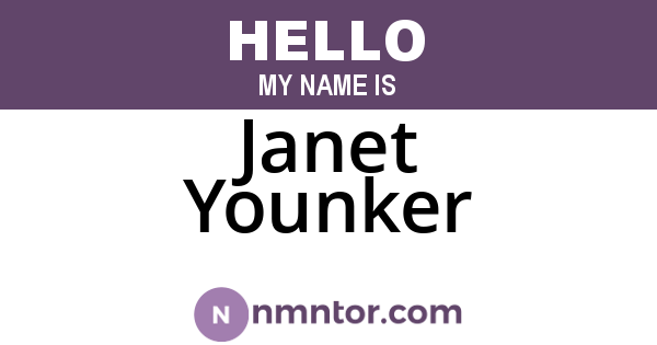 Janet Younker