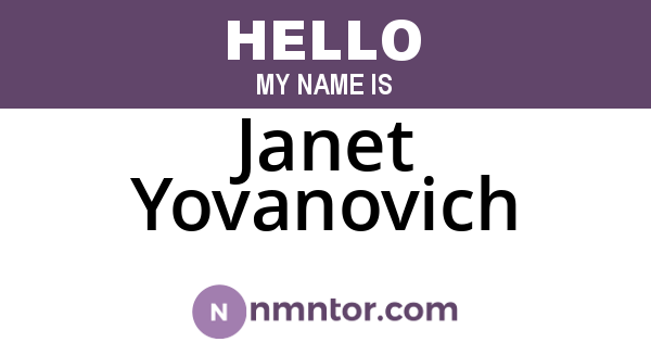 Janet Yovanovich