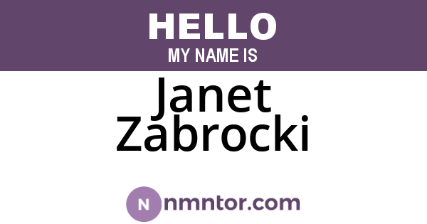 Janet Zabrocki