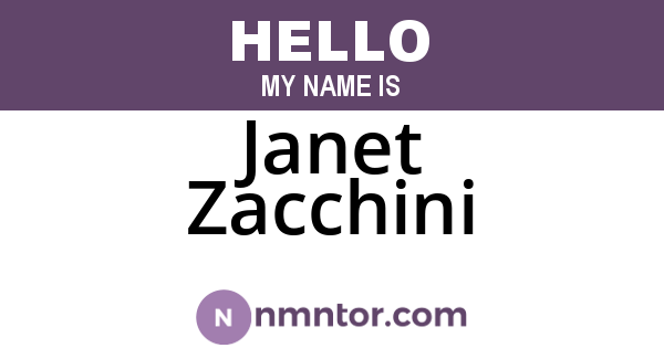 Janet Zacchini