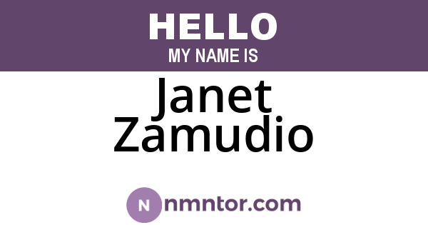 Janet Zamudio