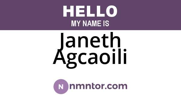 Janeth Agcaoili