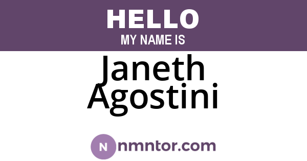 Janeth Agostini