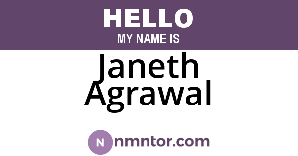 Janeth Agrawal