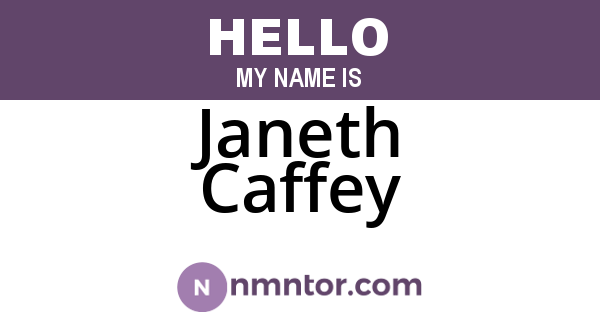 Janeth Caffey