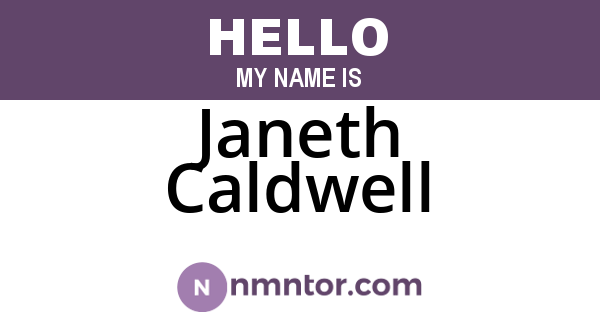 Janeth Caldwell