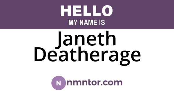 Janeth Deatherage