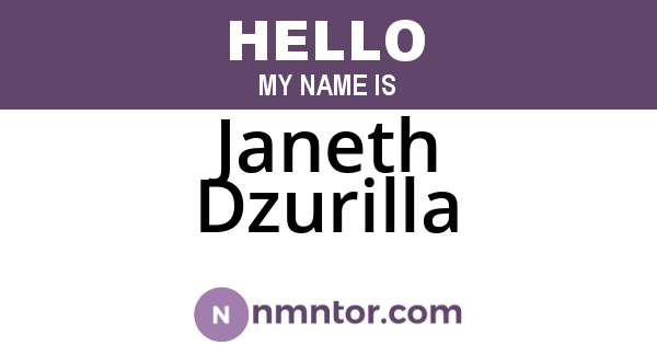 Janeth Dzurilla
