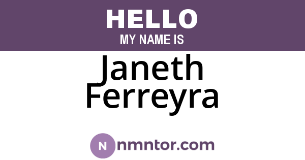 Janeth Ferreyra
