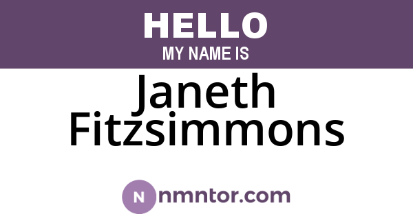 Janeth Fitzsimmons