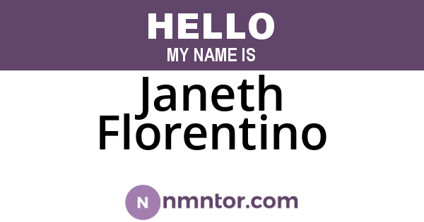 Janeth Florentino