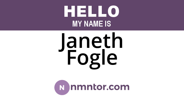 Janeth Fogle