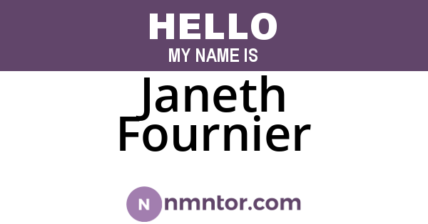 Janeth Fournier